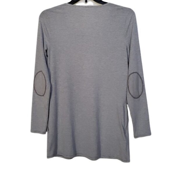 Toad & CO Swifty Striped Long Sleeve Gray Tunic Sz Small - Picture 3 of 7